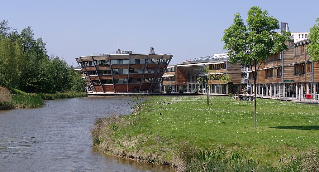 A photo of Jubilee Campus and the lake.